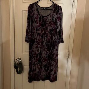 AB Studio Violet and Charcoal Dress